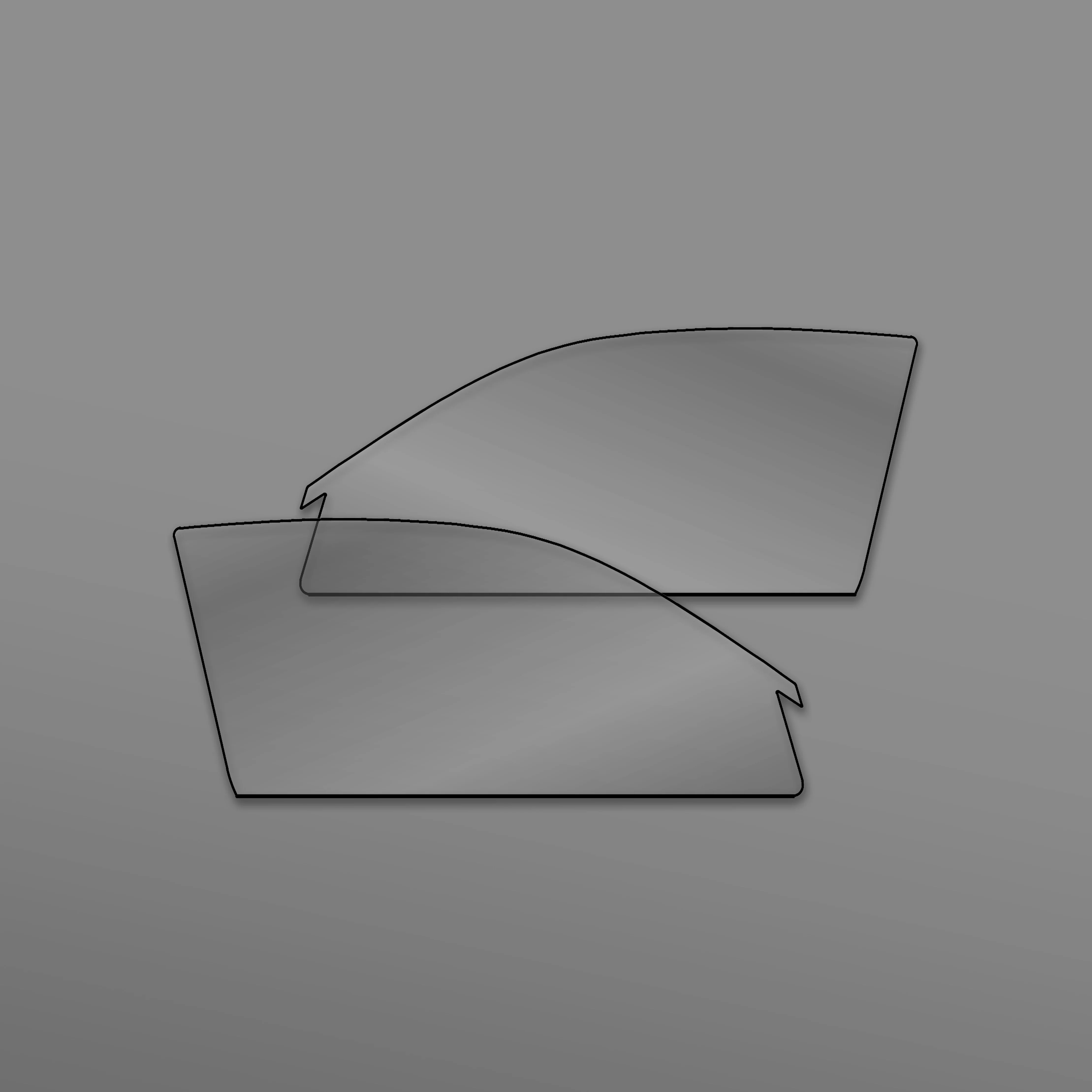 E46 Lexan (Sapphire Coated) Window Set [Pre cut Lexan sheet (flat) 3mm] - Image 2