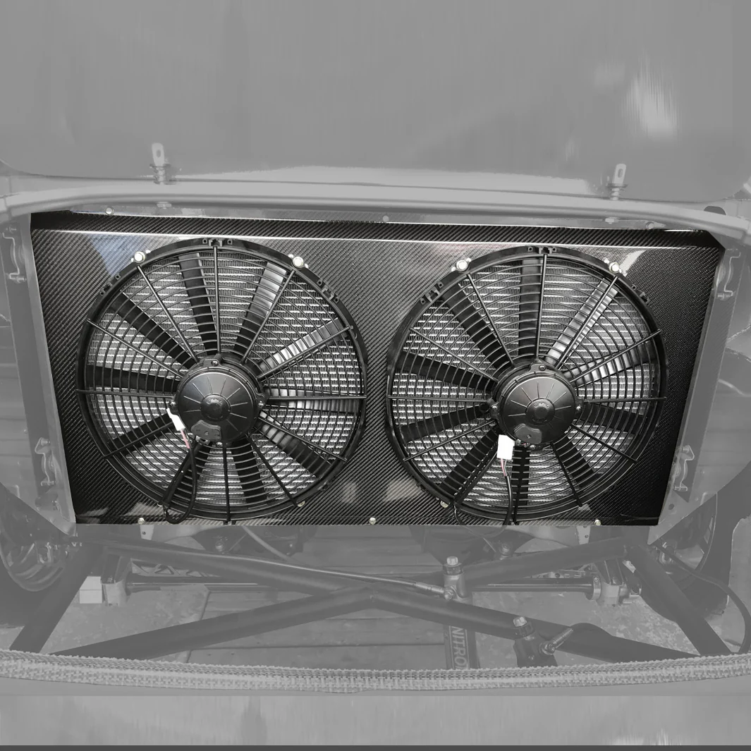 Carbon Fiber Radiator Fan Diffusor Universal V1 [Flat] - Image 2